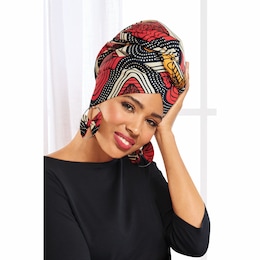 Afrocentric Headwrap with Matching Earrings, , large