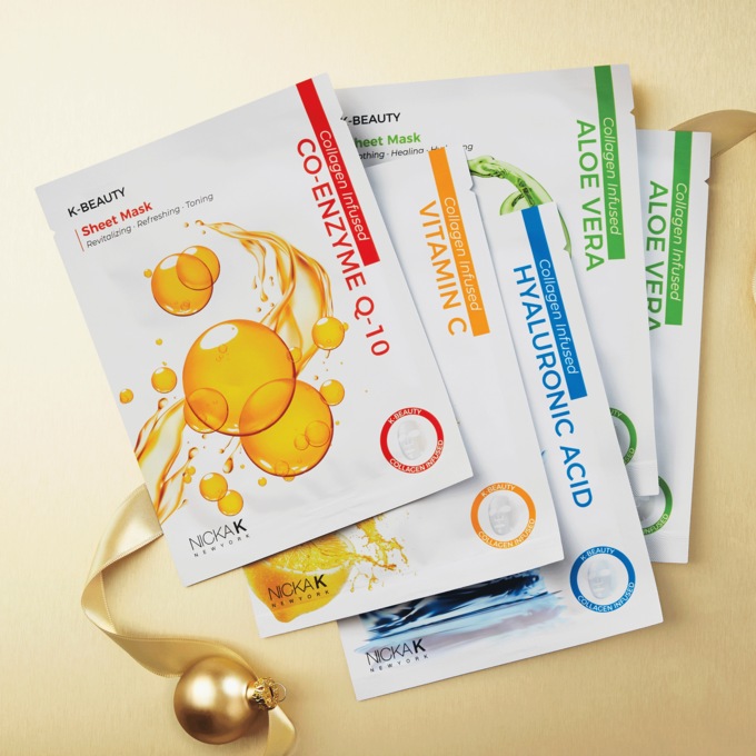 Nicka K New York Collagen-Infused Sheet Mask 5-Piece Set, , large