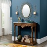 Carved Console Table with Marble, , large