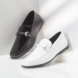 Stacy Adams Sheridan Patent Moc-Toe Bit Slip-On, , large