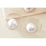 Faux-Pearl Round Hoops, , large