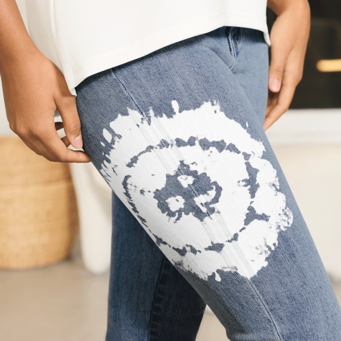 Tatum Painted Jean, , large