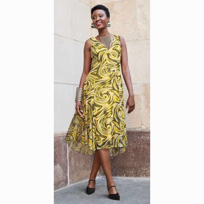 Tylesha Fit-and-Flare Dress, , large