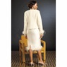 Ethna Faux-Feather Trim Jacket Dress, , large