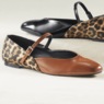 Classique Patent and Leopard Skimmer with Memory Foam Footbed, , large