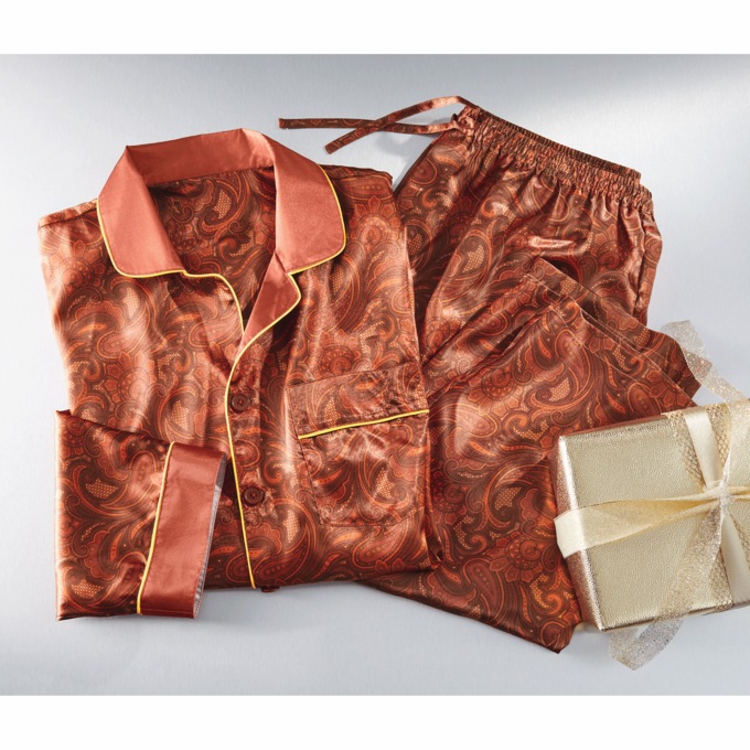 Steve Harvey Satin PJ Set, , large