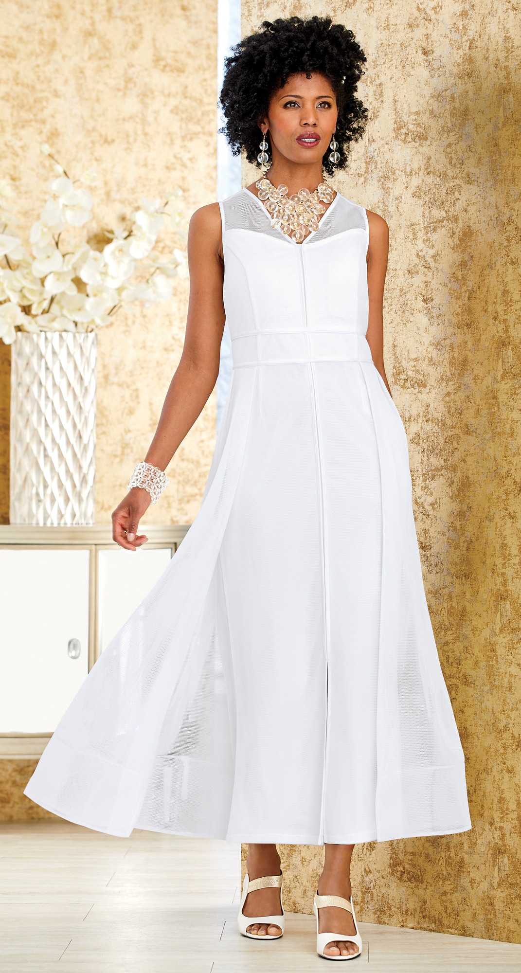 chaps surplice empire evening dress