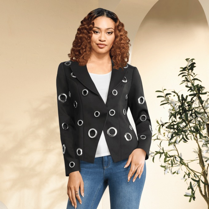 Gianna Grommet Jacket, , large