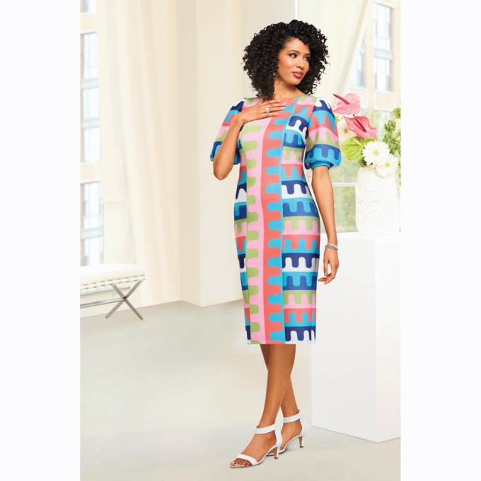 Jotaka Puzzle Sheath Dress, , large