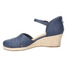 Easy Street Coast Espadrille with 2" Wedge Heel, Navy, large