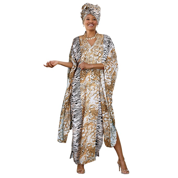 Gaia Caftan Dress, , large