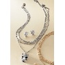 Crystal Leopard Necklace and Earring Set, , large