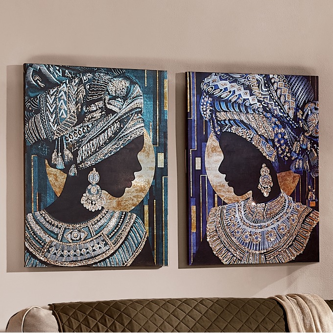 Global African Sister Canvas, , large
