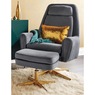 Naida Pedestal Armchair & Ottoman, , large