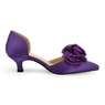 Amanda D'laurie D'Orsay Ruffle Pump with Memory Foam Footbed, , large