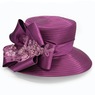 Giselle Hat with Pearls, Rhinestones and Sequins, Regal Purple, large