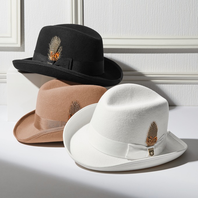 Stacy Adams Harvey Homburg Hat, , large