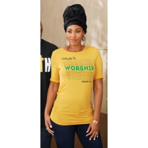 Worship Is The Word Tee, , large