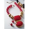 Geometric Ball Necklace and Earring Set, , large