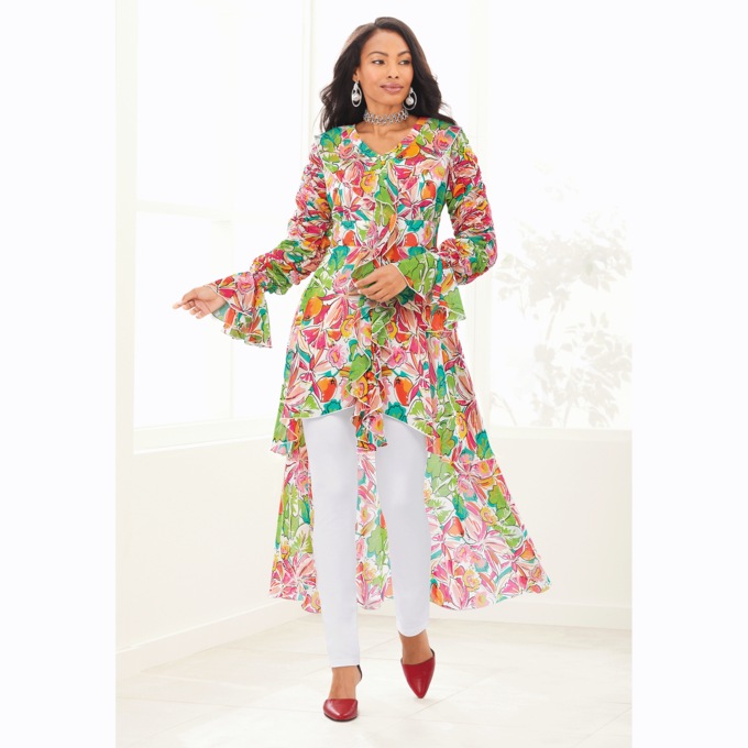 Alameda High-Low Top, White Multi, large