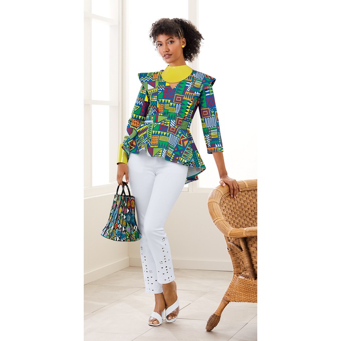 Alma Geometric Top, , large