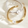 Faux-Pearl Omega Necklace & Earring Set, , large