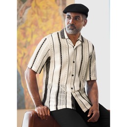 Stacy Adams Lacy Knit Shirt, , large