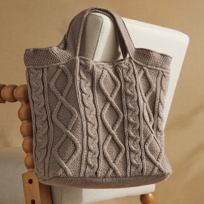 Shana Chunky Knit Tote, , large