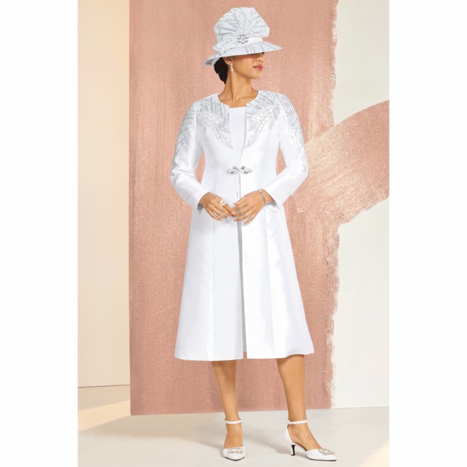 Kenora Jacquard Jacket Dress and Hat, , large