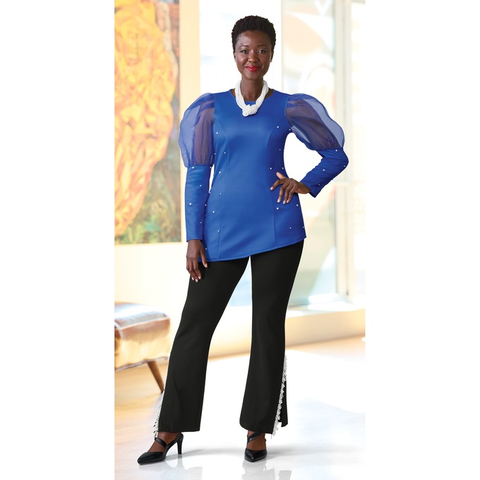 Shani Pearl Tunic and Porsha Pearl Pant, , large