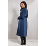Livia Denim Trench with Removable Faux-Fur Collar and Cuffs, Blue, large