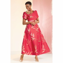 Kaydence Jacquard Maxi Dress, , large