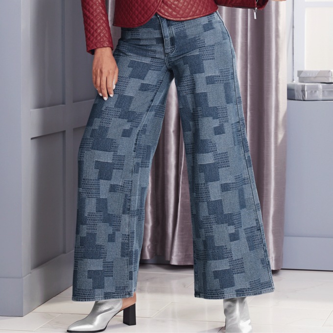 Teresa Patchwork Jean, , large