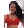 Lace Bra, Red, large
