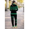 Vada Soft Velour Active Set for Women with Zippered Jacket and Jogger Pant, , large