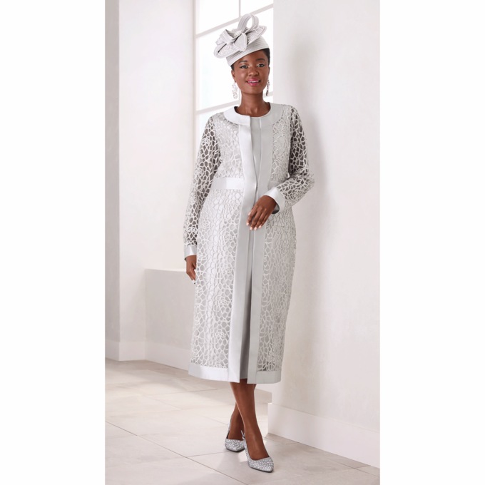 Ondrea 3-Piece Skirt Suit and Hat, , large