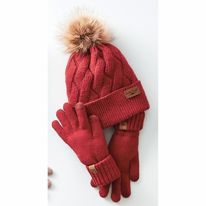Britt's Knits Mainstay Hat and Tech Glove Set, , large