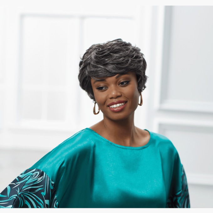 Viola Wig, Dark Brown Gray, large
