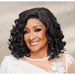 Dorinda Clark-Cole Paris Lace-Front Wig, Off Black, large