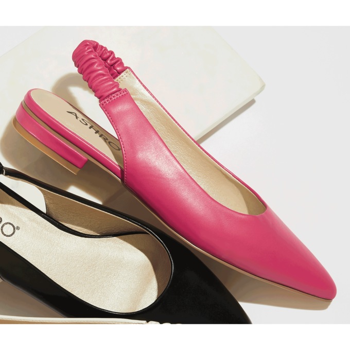 Pointed-Toe Slingback Flat, , large