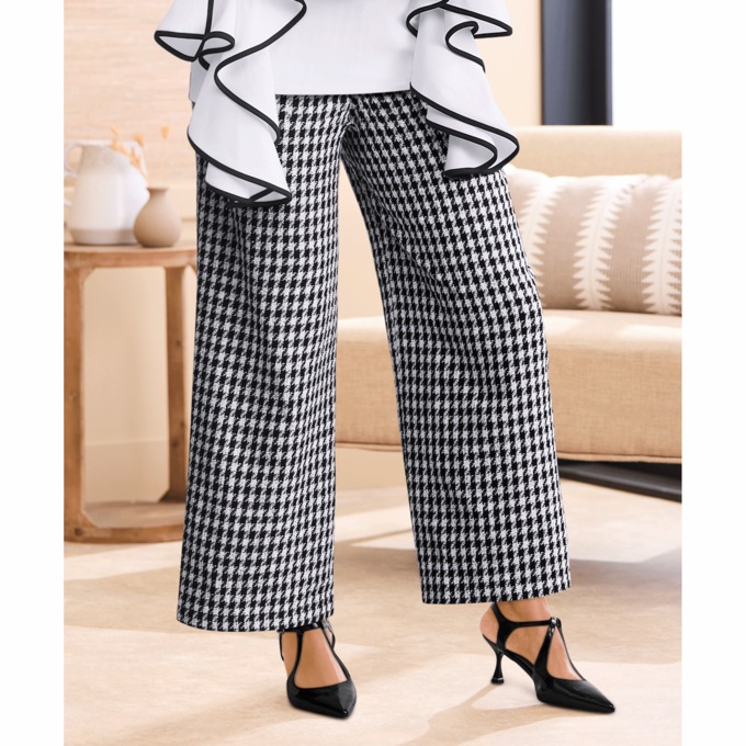 Helene Houndstooth Pant, , large