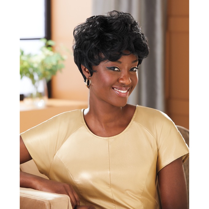 Vivica Fox Wednesday Human-Hair Wig, , large
