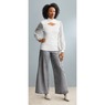 Destiny Lace Knit Top and Latina Sequin Wide Leg Jean, , large