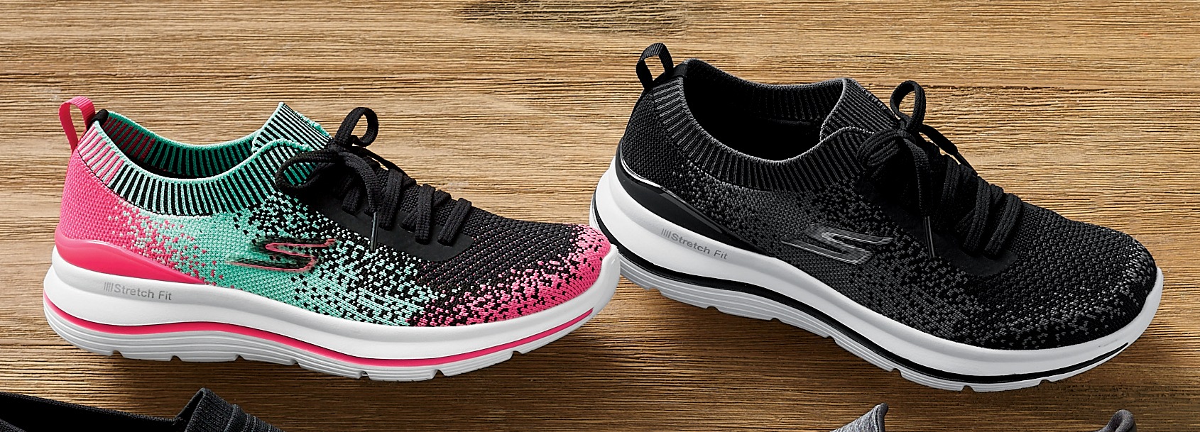 Skechers stretch fit shoes for women clearance