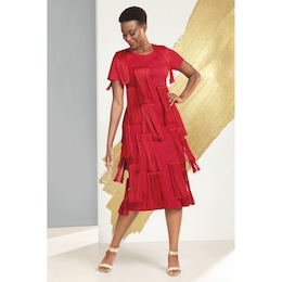 Hollis Fringey Column Dress, , large