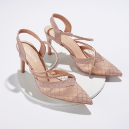 Classique Mesh and Bling Slingback, , large