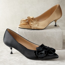 Amanda D&#39;laurie Ruffle Kitten Heel, , large