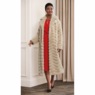 Long Faux-Fur Mink Coat, Camel, large