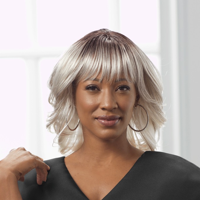 Motown Tress Copa Wig, Off Black Silver, large