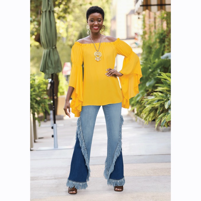 Fringe best sale leg jeans